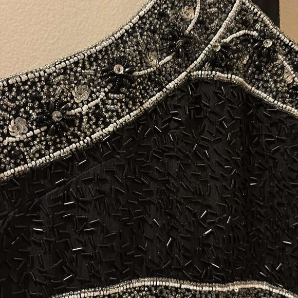 Scala NWT women’s 2X -Elegant Black Sleeveless Dress - silk -beaded - sleeveless - Picture 4 of 7